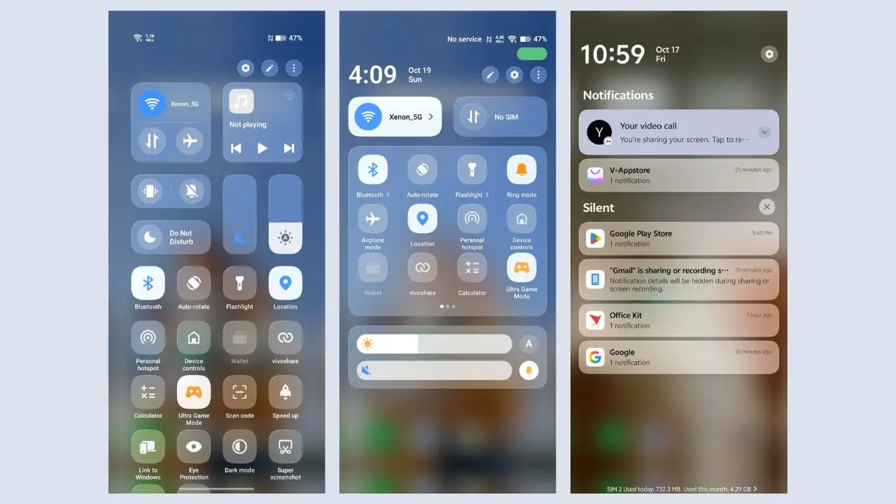 Control Center Vivo Originos 6