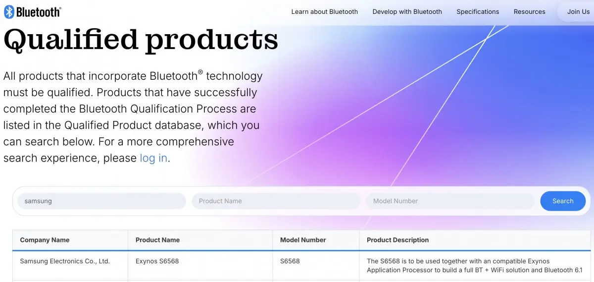 Exynos 2600 Bersertifikasi Bluetooth