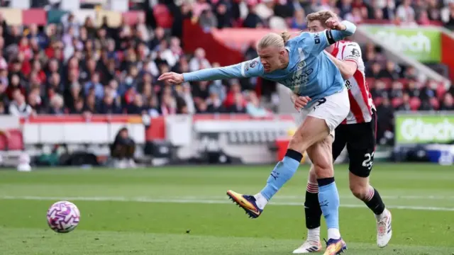 Haaland Bawa Man City Unggul 1 0 Atas Brentford Di Babak Pertama
