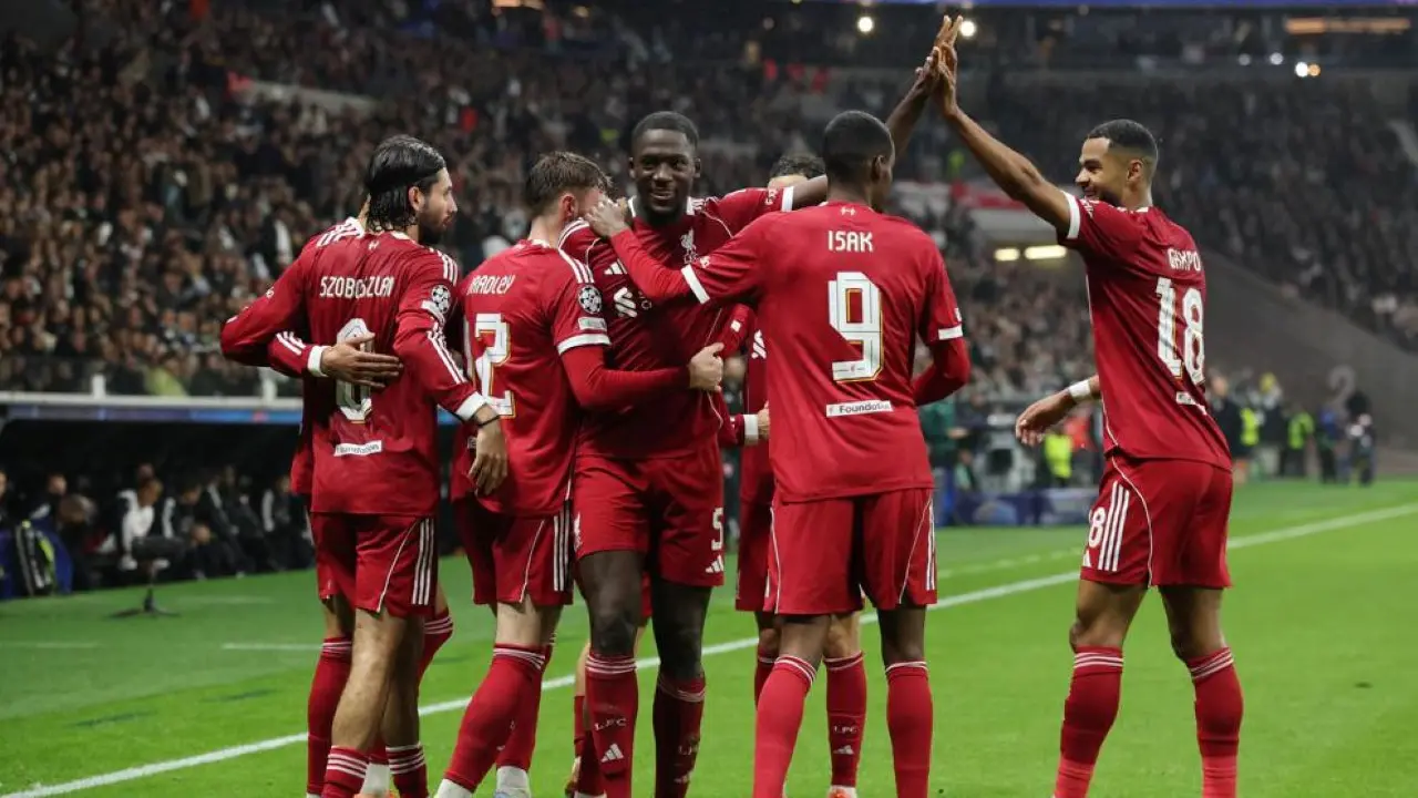 Hasil Liga Champions 2025/2026: Liverpool Pesta Gol, Hancurkan Eintracht Frankfurt 5-1