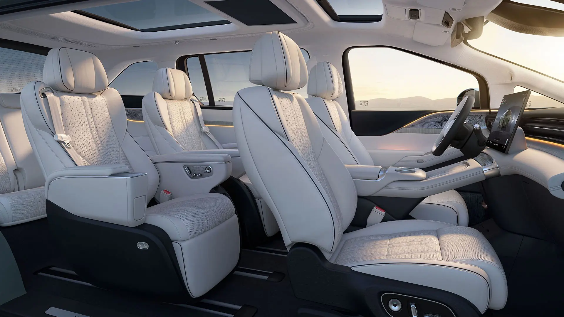 Interior Xpeng X9 Erev