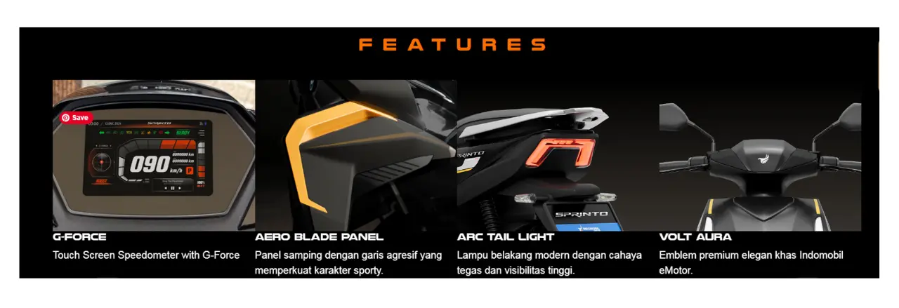 Teknologi Fitur Indomobil Emotor Sprinto