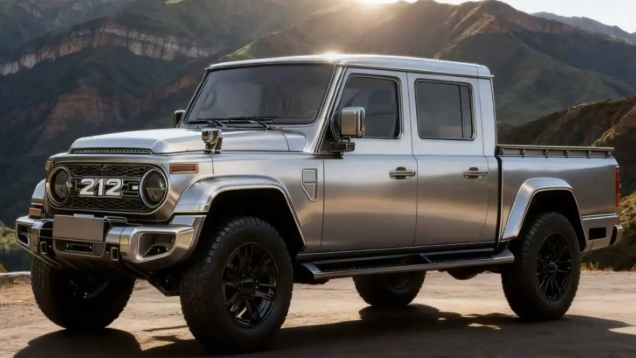 Baw 212 T01 Explorer Pickup Debut Di Guangzhou 2025 Mesin Diesel 2 3t Dan Bodi Kotak Ikonik