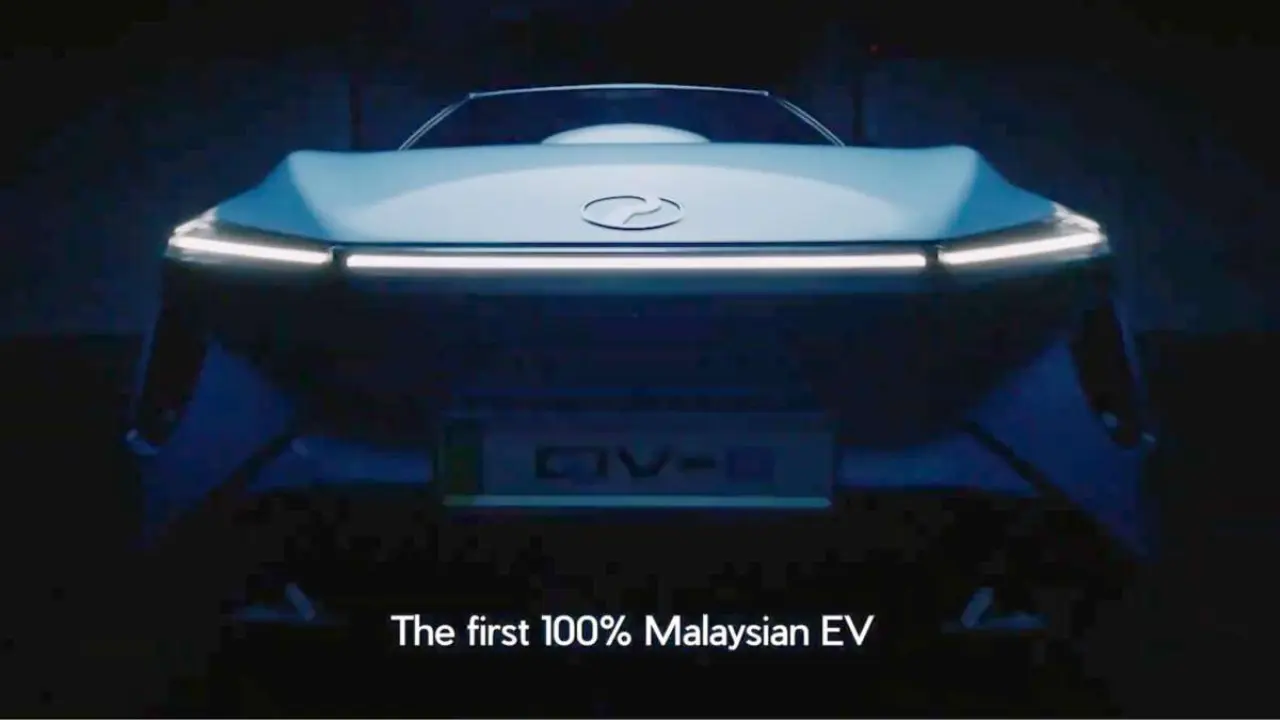 Teaser Perodua Qv E Ungkap Desain Futuristis Mobil Listrik Nasional Malaysia Dengan Jarak Tempuh 400 Km