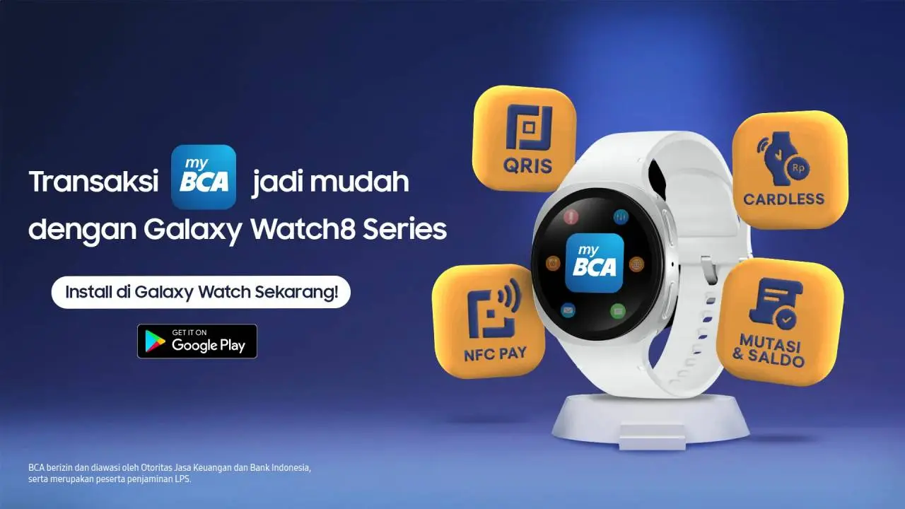 QRIS Tap myBCA Hadir di Samsung Galaxy Watch, Transaksi Makin Praktis dari Pergelangan Tangan