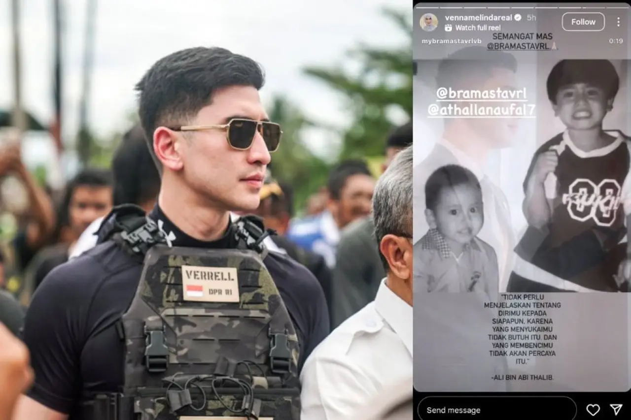 Verrell Bramasta ramai dihujat, Venna Melinda beri dukungan pada sang putra.