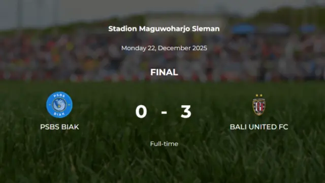 Bali United Taklukkan PSBS Biak 3-0, Raih Kemenangan Penting BRI Super League