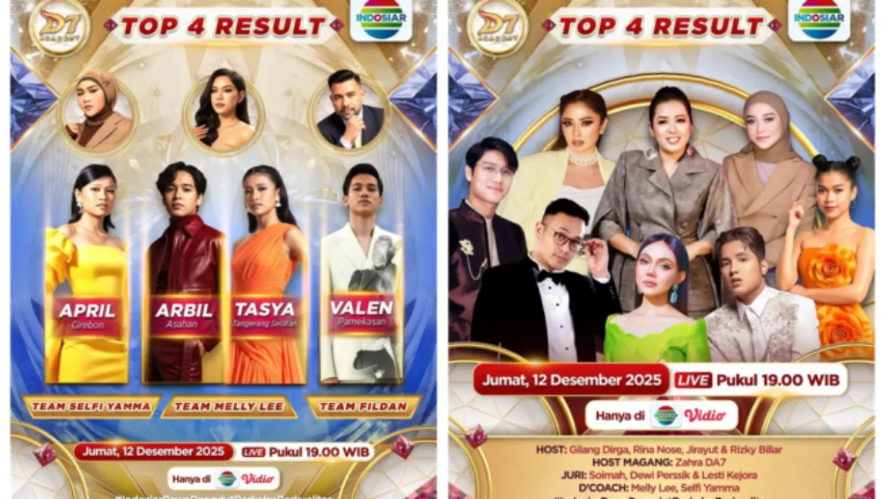 Dangdut Academy 7 Indosiar: Arbil Pulang, Tasya, April, Valen Melaju ke Top 3