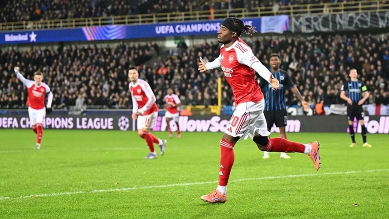 Brace Madueke Bawa Arsenal Bungkam Club Brugge 3-0 di Liga Champions